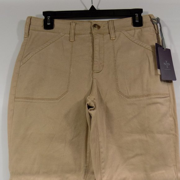 NYDJ Not Your Daughters Jeans Reese Relaxed Chino Pant Size 6P Quicksand NWT - Picture 2 of 12
